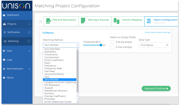 unison-matching-gui